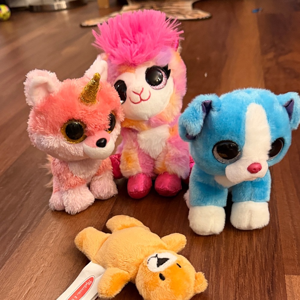 Ty Pink and White Plush Toy